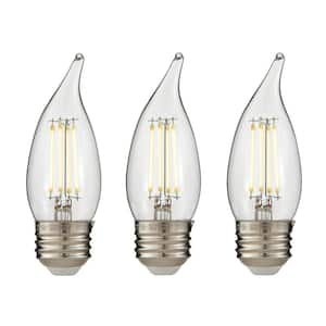 60-Watt Equivalent BA11 Dimmable Edison LED Light Bulb Soft White (3-Pack)