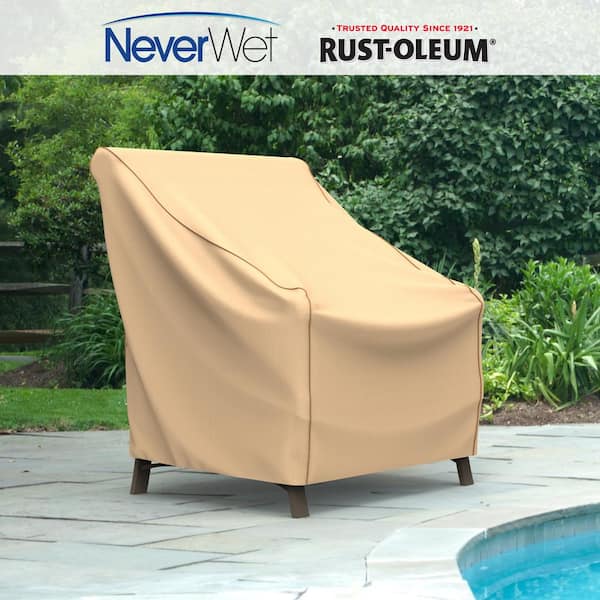 Budge Rust Oleum Neverwet Um Tan Outdoor Patio Chair Cover P1w01tnnw1 The Home Depot Budge Rust Oleum Neverwet Um Tan, Outdoor Chair Cover