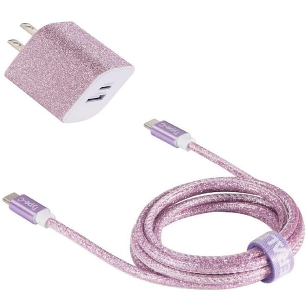 Emerald 2 Port Wall Adapter + 6FT Type C Cable 20W Fast Charging