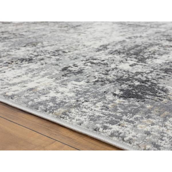 RIZZY Elite 5'2 x 7'9 Gray, Denim and Charcoal Area Rug