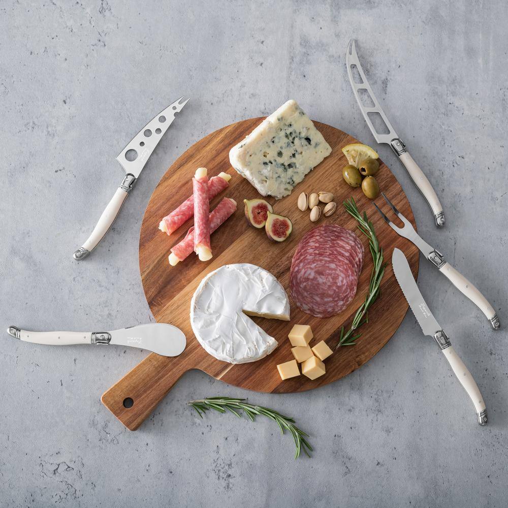 French Home French Home Laguiole 5-Piece Artisan Cheese Knife Set With Handles (Set of 5)
