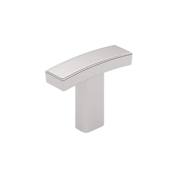 Richelieu Hardware Padova Collection 1-1/2 in. (38 mm) Classic Polished Nickel T-Shaped Cabinet Knob