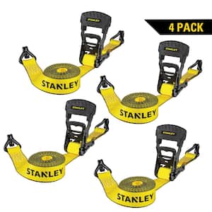 16 ft. x 1.5 in. Heavy-Duty Ratchet Strap Kit/3300 lbs. Break Strength (4-Pack)