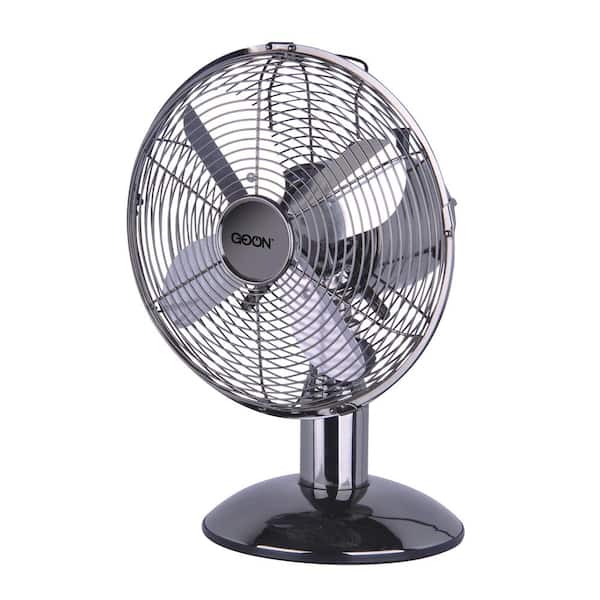 Modern Homes 12 in. 3-Speed Desk Fan with Gun Metal Finish