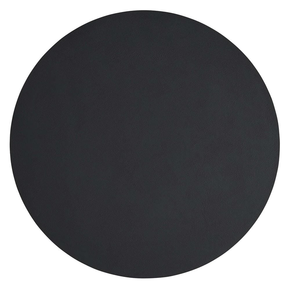 Caspian Black Round Concrete and MDF Dining Table