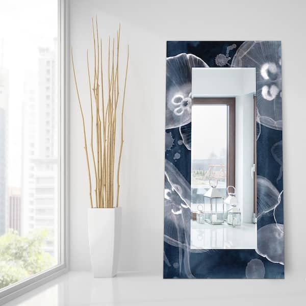Empire Art Direct 72 In X 36 Moon, Art Glass Wall Mirrors