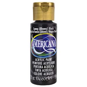 Americana 2 oz. Lamp (Ebony) Black Acrylic Paint