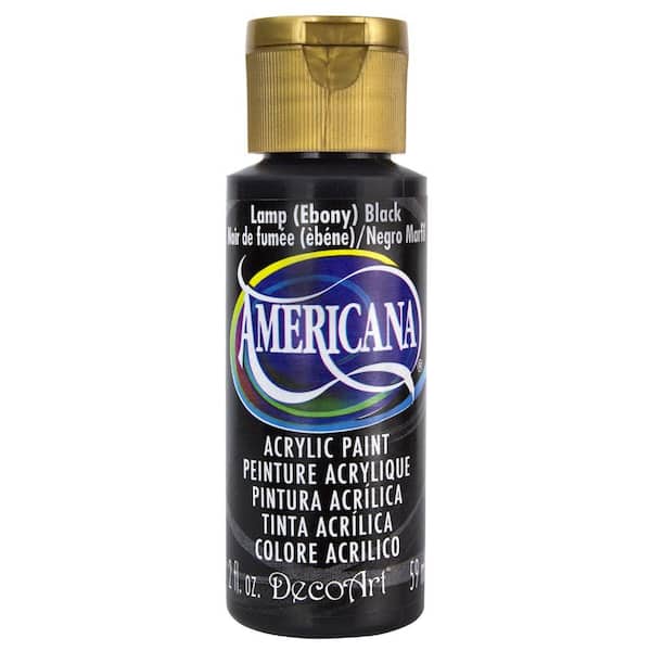Americana 2 oz. Lamp (Ebony) Black Acrylic Paint