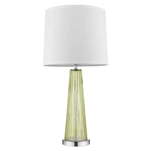 29 in. Silver Standard Light Bulb Bedside Table Lamp