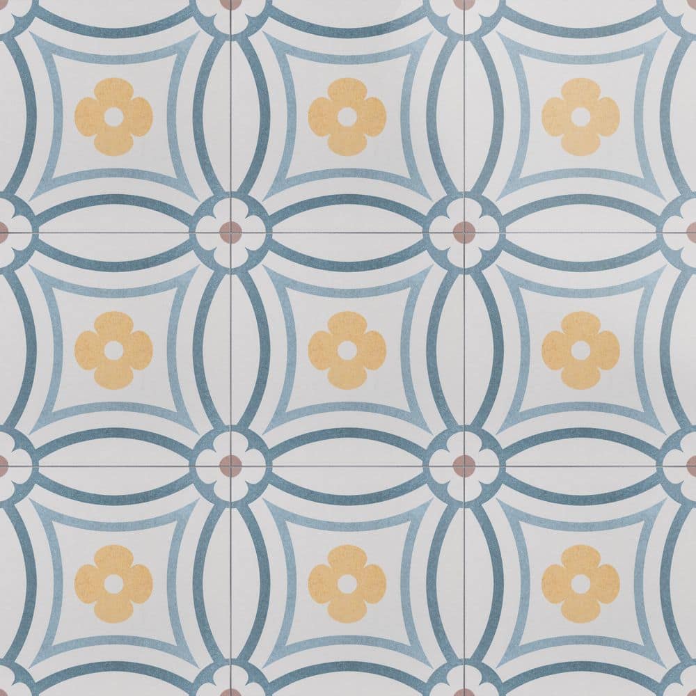 ケロヨンパズルいろはNo.2 Merola Tile Caprice Saint Tropez 7-7/8 in. x 7-7/8 in. Porcelain