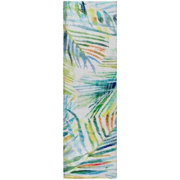 Dream Shag Premium Machine Washable Abstract ADS199 Multi 2 ft. x 7 ft. Runner Rug