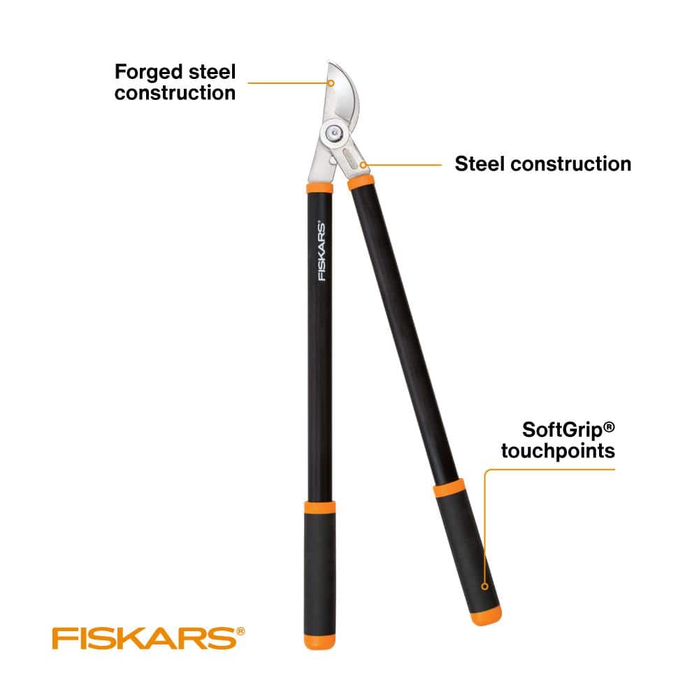Fiskars 1-3/4in. Cut Capacity Forged Steel Blade, 28 in. Bypass Lopper with SoftGrip Handles 390410-1006