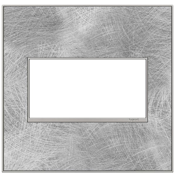 Legrand adorne 2 Gang Decorator/Rocker Wall Plate, Spiraled Stainless (1-Pack)