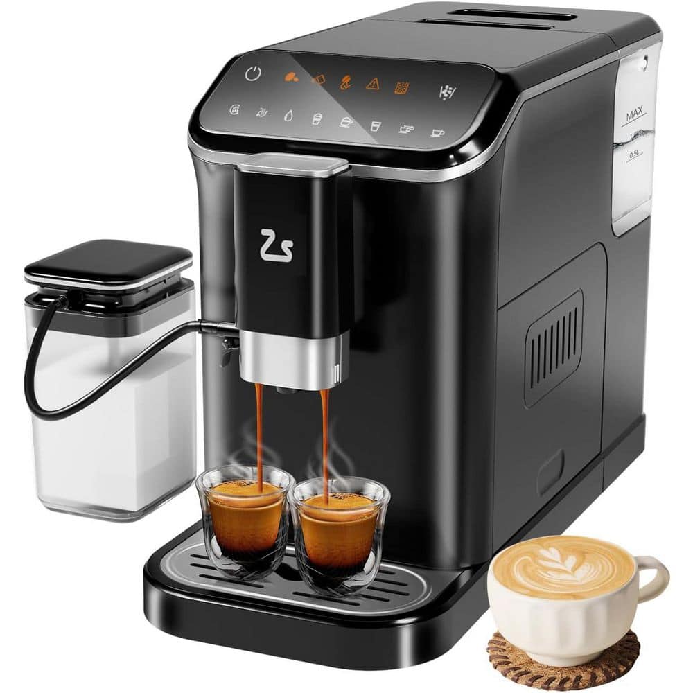 10 Cup Coffee Varieties Black Fully Automatic Espresso Machine with Quick-to-Clean Milk System, SilentBrew, QuickStart price history on PriceWatchPro