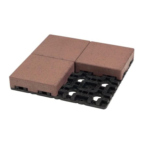 Azek 8 in. x 8 in. Village Composite Standard Paver Grid System (4 Pavers and 1 Grid)
