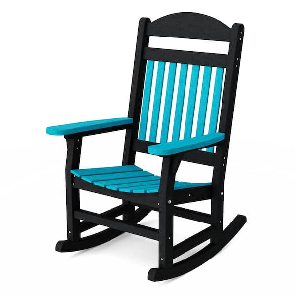 Wildridge Heritage Aruba Blue and Black Plastic Traditional Outdoor ...