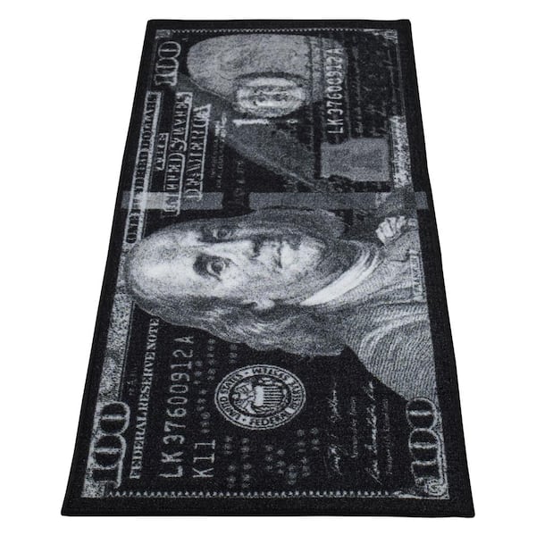 Ottomanson 100 Dollar Bill Collection Non-Slip Rubberback Money 2x3 Money  Rug, 2 ft. 3 in. x 3 ft., Multicolor STK3112-2X3 - The Home Depot