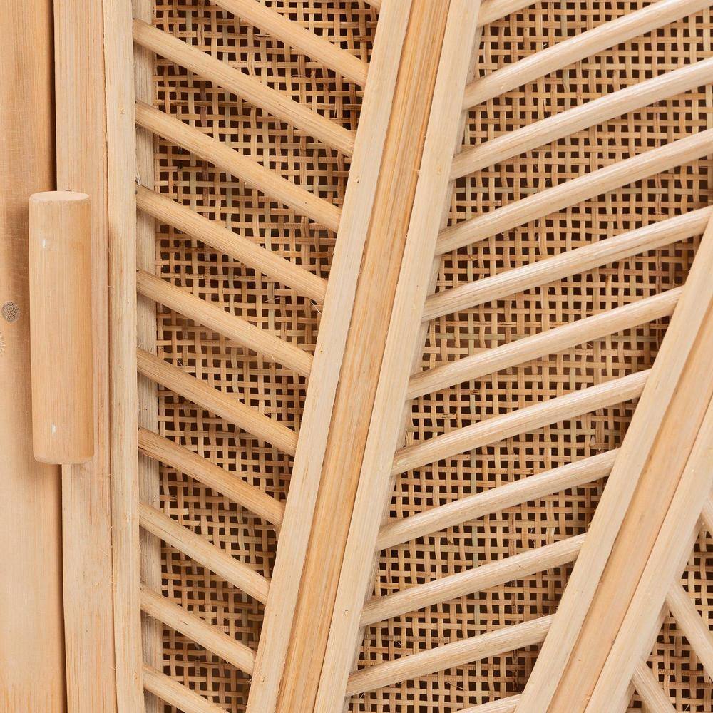 Carabella Natural Rattan Bohemian 2-Door Storage Cabinet