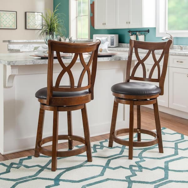 Powell aberdeen counter stool with online arms