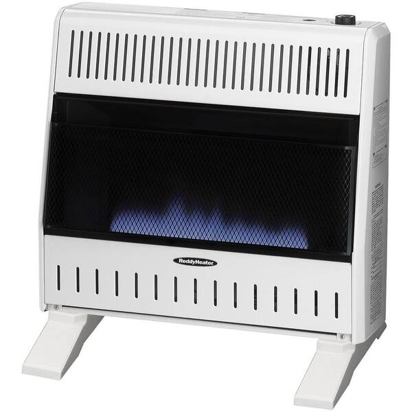 Reddy Heater 30,000 BTU Blue Flame Dual-Fuel Wall Heater with Blower