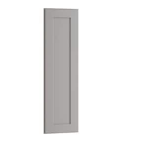 Newport 11.875 in. W x 0.75 in. D x 42 in. H Assembled Plywood Wall Kitchen Cabinet End Panel in Pearl Gray Painted