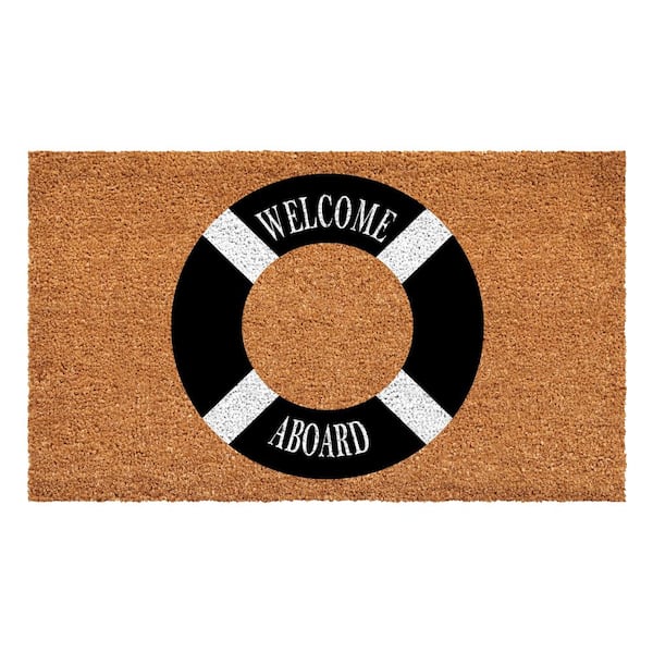 Calloway Mills Welcome Aboard Buoy Doormat, 24" x 36"