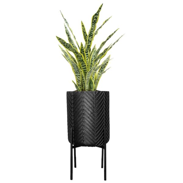VINTAGE HOME 51.5 in. Artificial Agave in Chevron planter