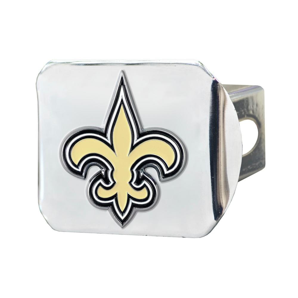 : New Orleans Saints NFL Chrome Metal Hitch Cover with 3D  Colored Team Logo by FANMATS - Unique Team Logo Molded Design – Easy  Installation on Truck, SUV, Car - Ideal