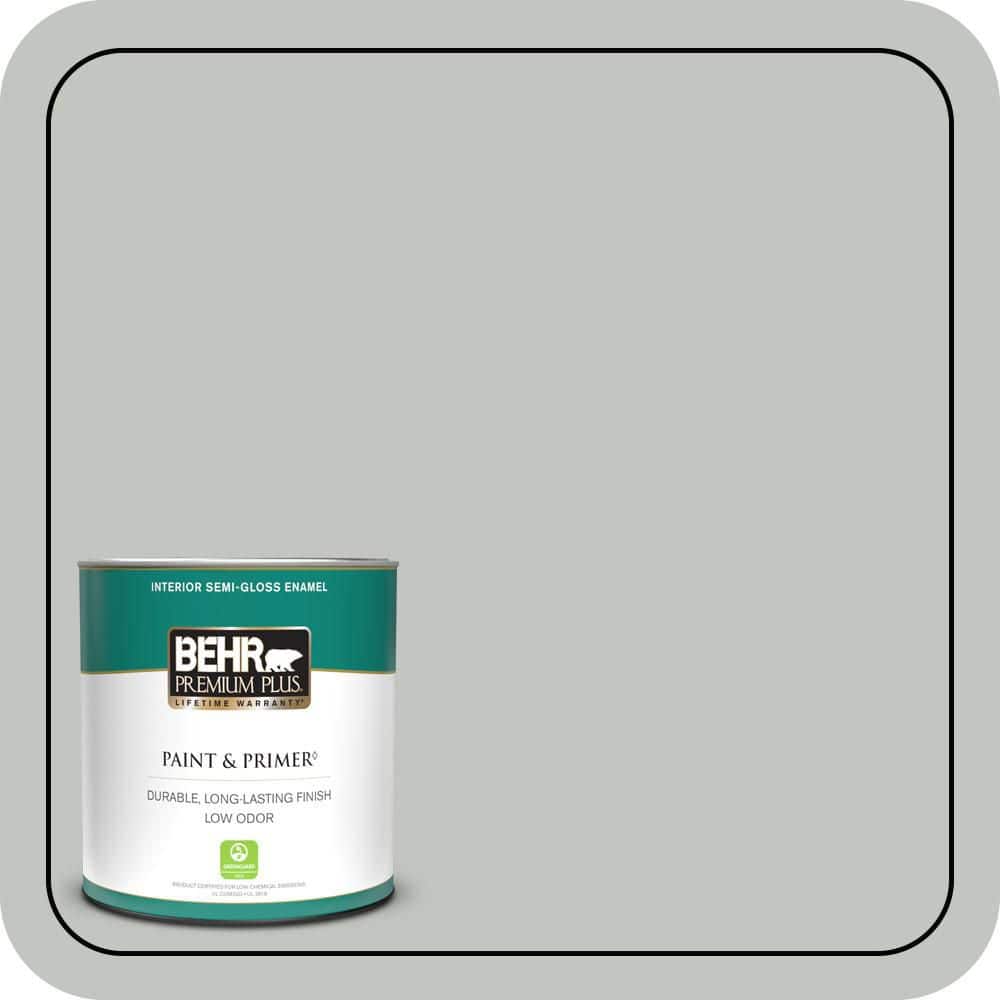 1 qt. #PPU25-14 Engagement Silver Semi-Gloss Enamel Low Odor Interior Paint & Primer price history on PriceWatchPro