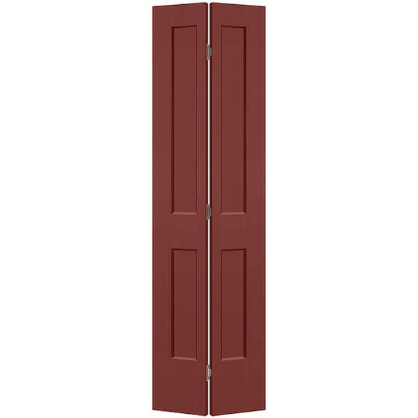 Masonite 24 in. x 80 in. 2-Panel Logan Hollow Core Red Bluff Molded Composite Bi-Fold Door