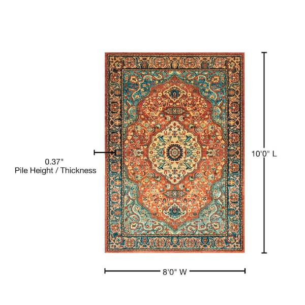 Payton Traditional Medallion Area Rug (9' x 13') - 8'10 x 13'1