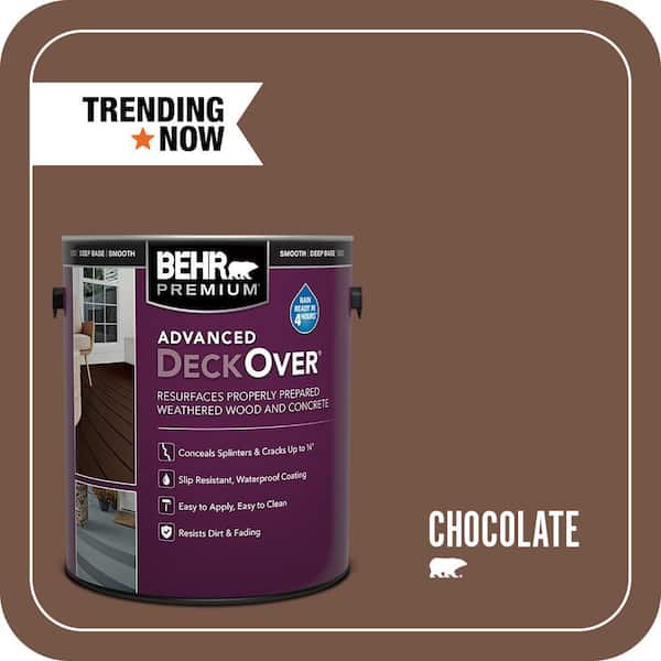 1 gal. #SC-129 Chocolate Smooth Solid Color Exterior Wood and Concrete Coating