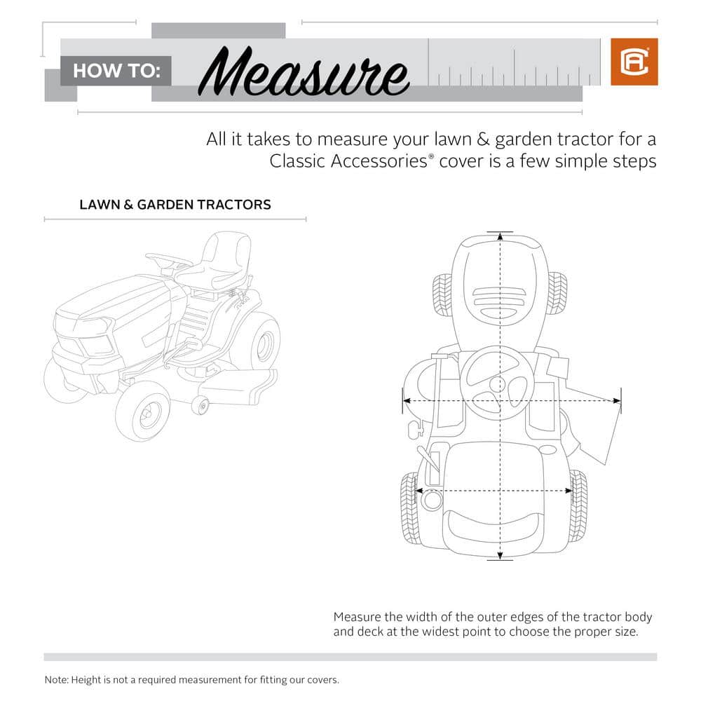 Medium Black Water-Resistant Lawn Tractor Cover