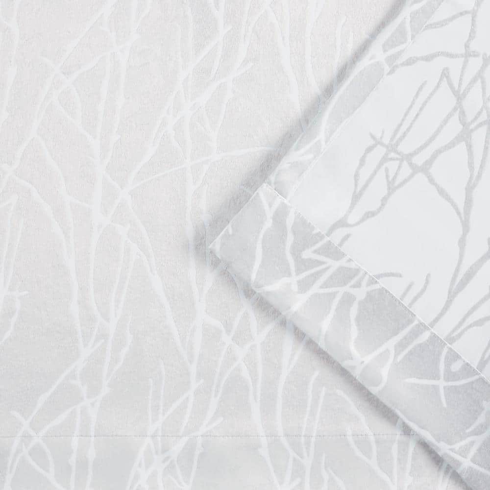 Silver Blackout Polyester Grommet Window Curtain Panels, 54"x96"