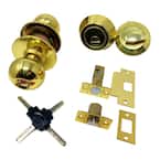 High Security Brass Combo Lock Set with Keyed-Alike Door Knob and Deadbolt