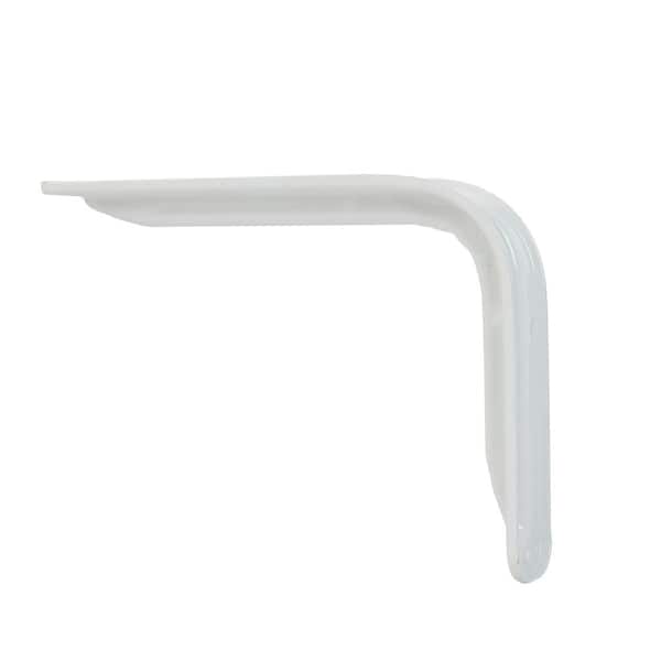 8 in. White Ridgeway Shelf Bracket