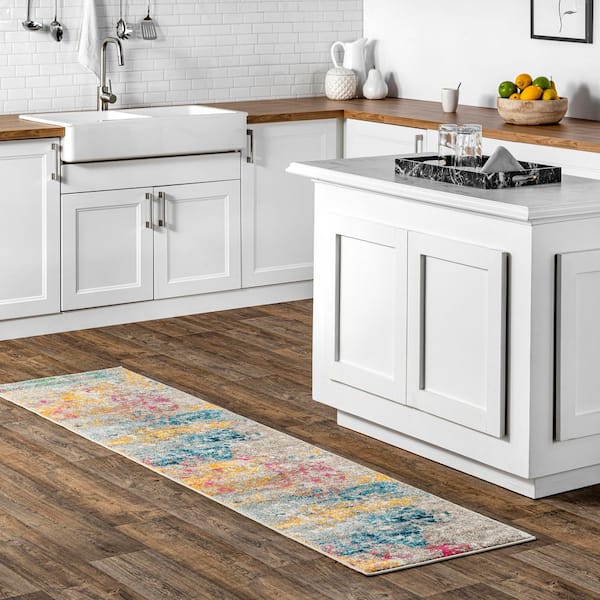 Modern Monet 2 ft. 6 in. x 6 ft. Multi Runner
