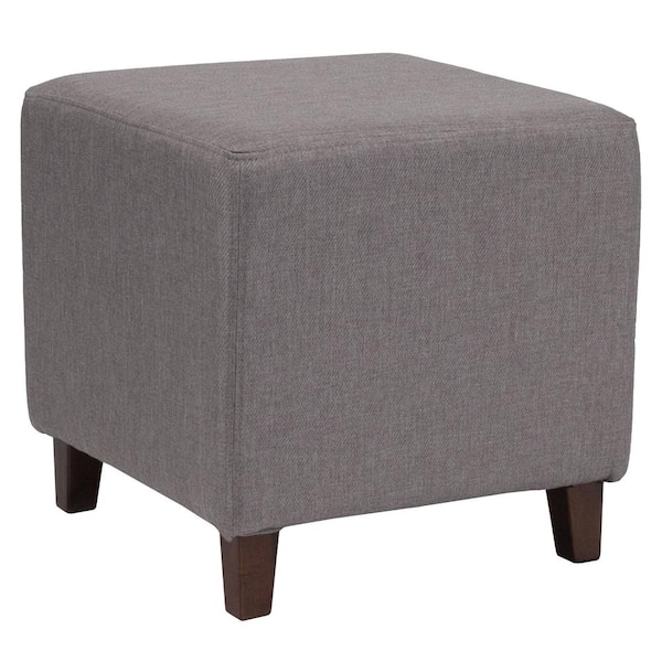 Carnegy Avenue Light Gray Fabric Ottoman