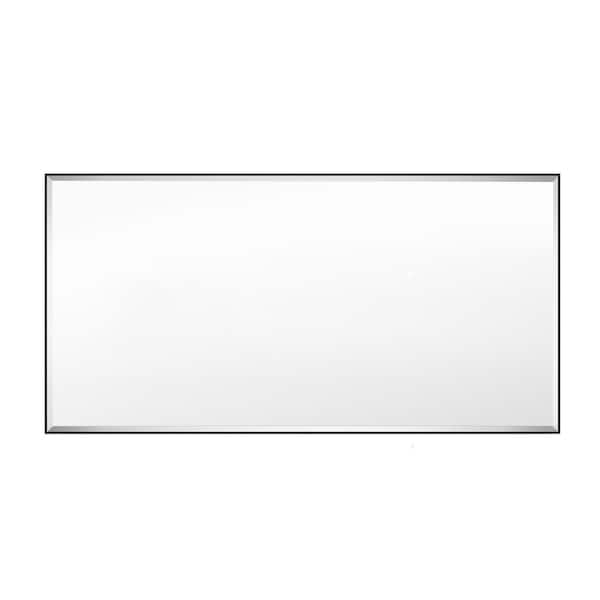 GETLEDEL 40 in. W x 20 in. H Rectangular Framed Beveled Edge Wall Mounted Bathroom Vanity Mirror in Black