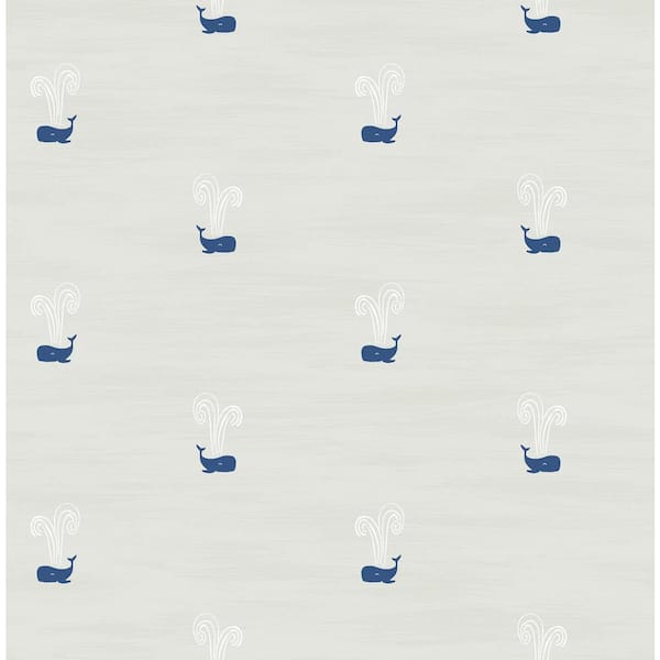 Seabrook Designs Tiny Whales Paper Strippable Roll (Covers 56 sq. ft.)