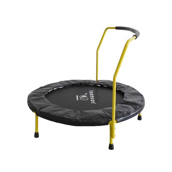 36 in. Kids Trampoline with Handle and Compact, Blue