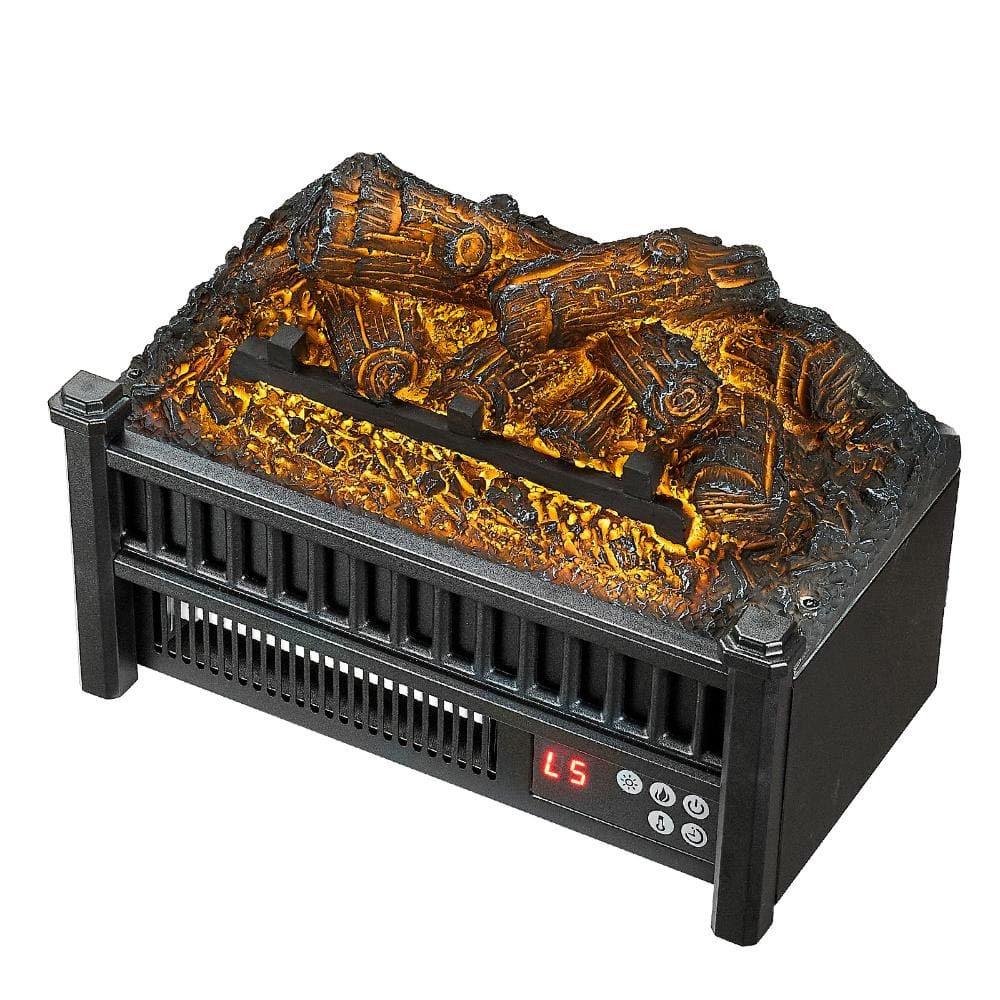 16 in. Electric Fireplace Log Insert, 1500W Infrared Heater, 3D Flame, Compact Mantel Heater price history on PriceWatchPro