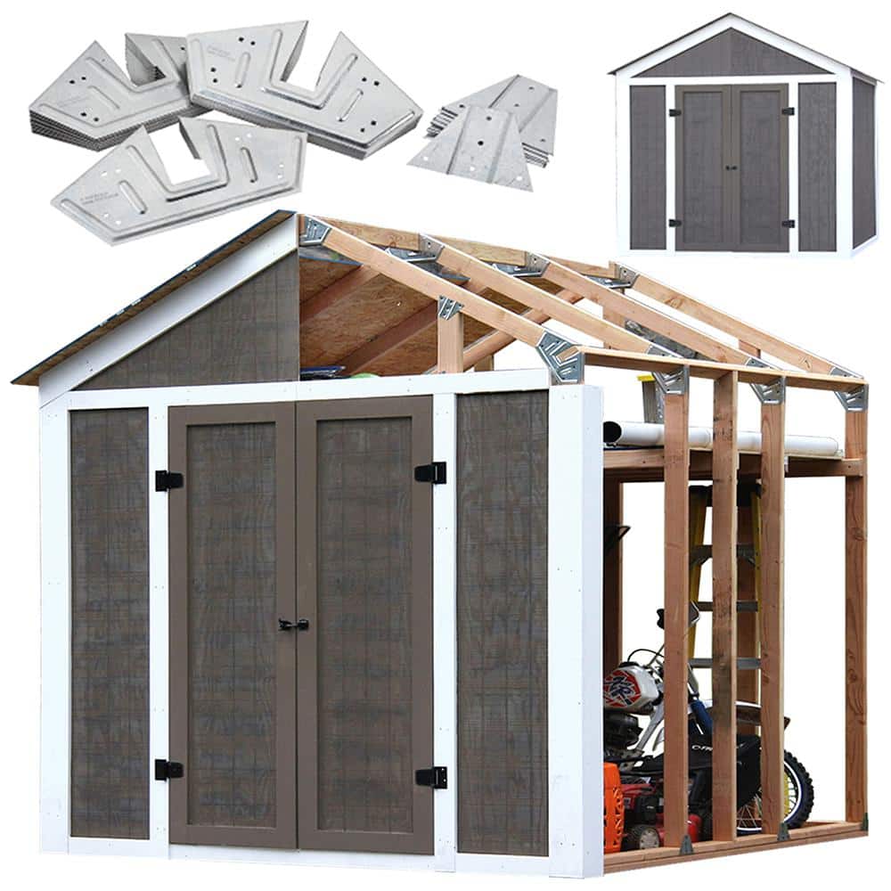 Home Depot How To Build A Shed ShelterIT EZ Builder Storage Shed Kit 70087 - The Home Depot