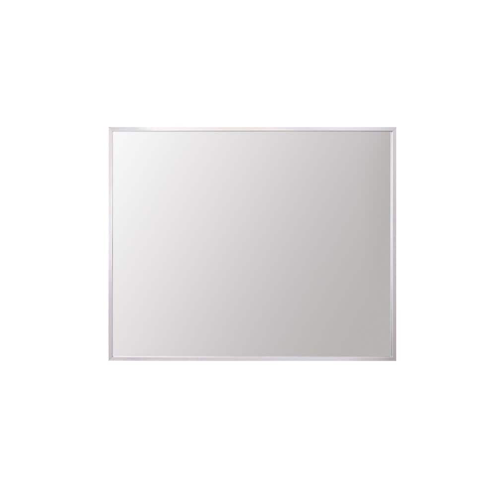 Timeless Home 30 in. W x 36 in. H Aluminum Silver Mirror