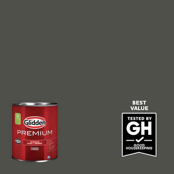 Glidden Premium 1 qt. Licorice PPG1009-7 Eggshell Interior Latex Paint