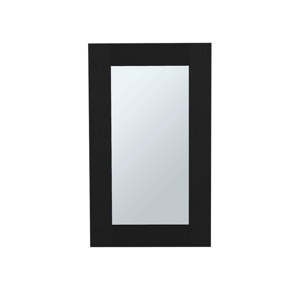 15.3 in. W x 25.7 in. H Rectangular Engineered Wood Surface Mount Medicine Cabinet with Mirror in Black price history on PriceWatchPro