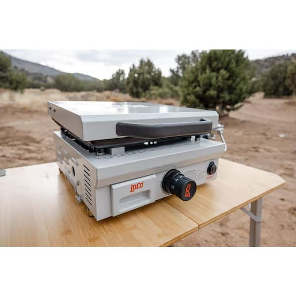 Loco 2023050175 26 in. 2-Burner Classic Series II SmartTemp Propane Flat Top Grill/Griddle in Chalk Finish