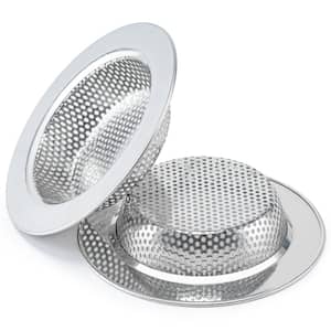 1 in. H X 4.5 in. W x 3 in. D Sink Strainer with Double-Layer Safe Design for Most Kitchen Sink Drain Baskets (2-Pack)