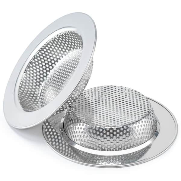 1 in. H X 4.5 in. W x 3 in. D Sink Strainer with Double-Layer Safe Design for Most Kitchen Sink Drain Baskets (2-Pack)