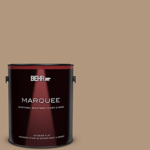 BEHR MARQUEE 1 gal. Home Decorators Collection #HDC-WR14-3 Roasted Hazelnut Flat Exterior Paint & Primer